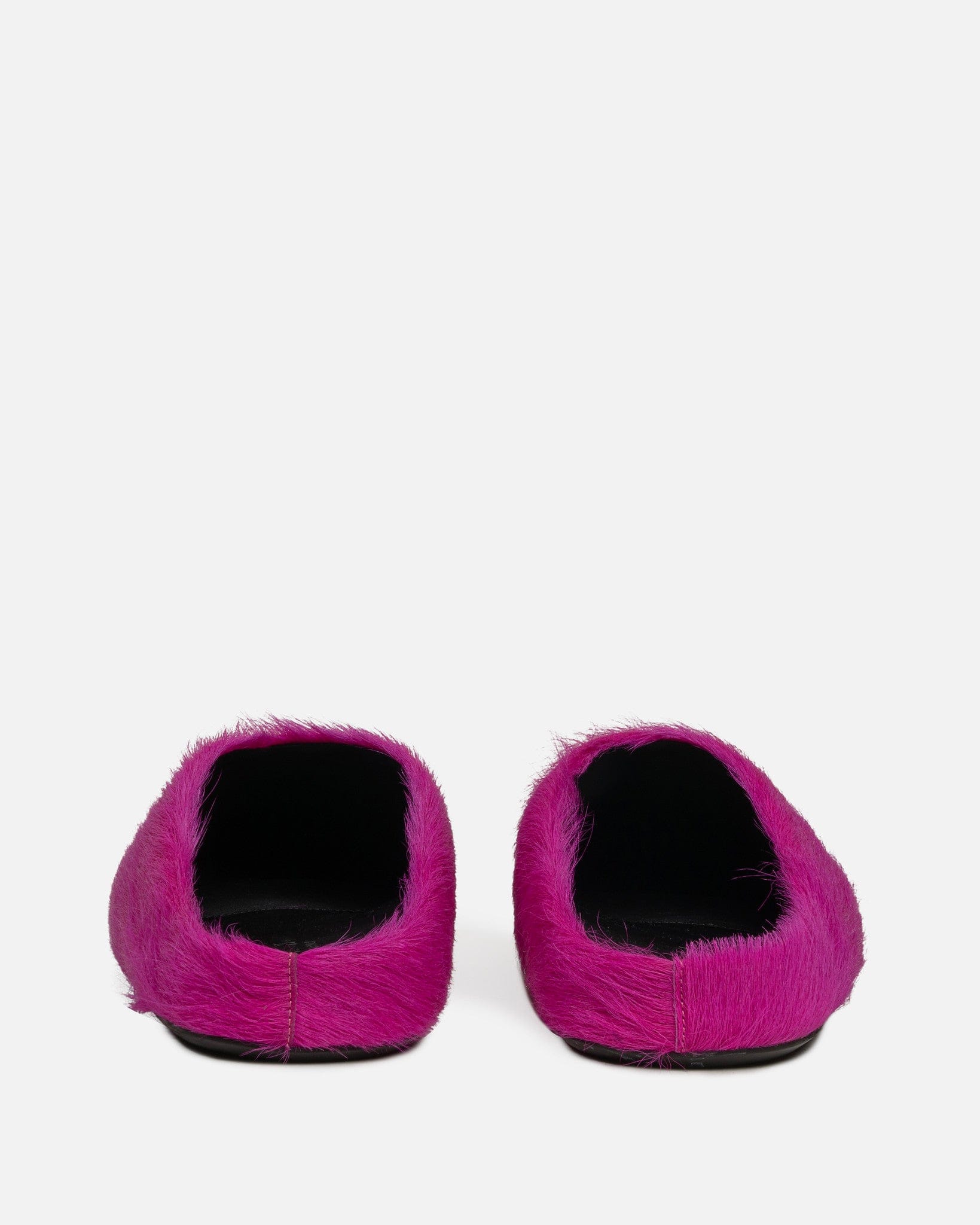 Marni Men's Shoes Calf-Hair Sabot in Fuchsia