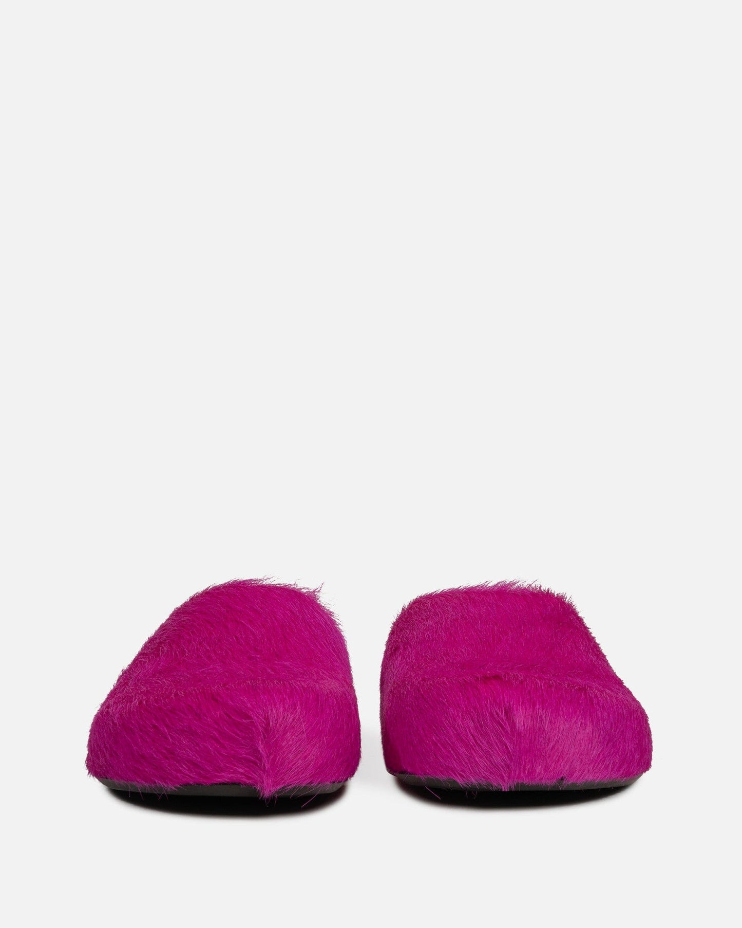 Marni Men's Shoes Calf-Hair Sabot in Fuchsia