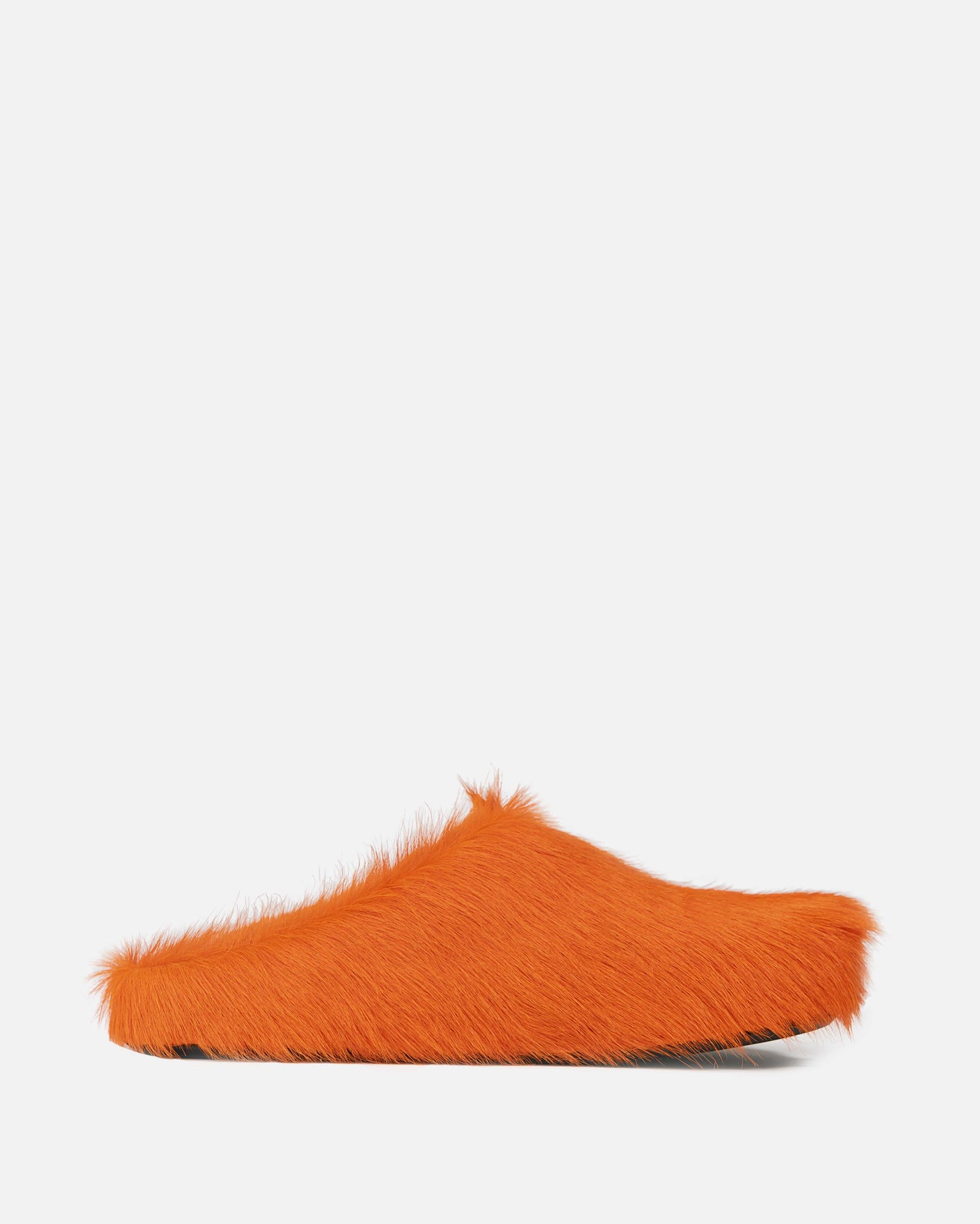 Marni Men's Shoes Calf-Hair Sabot in Orange