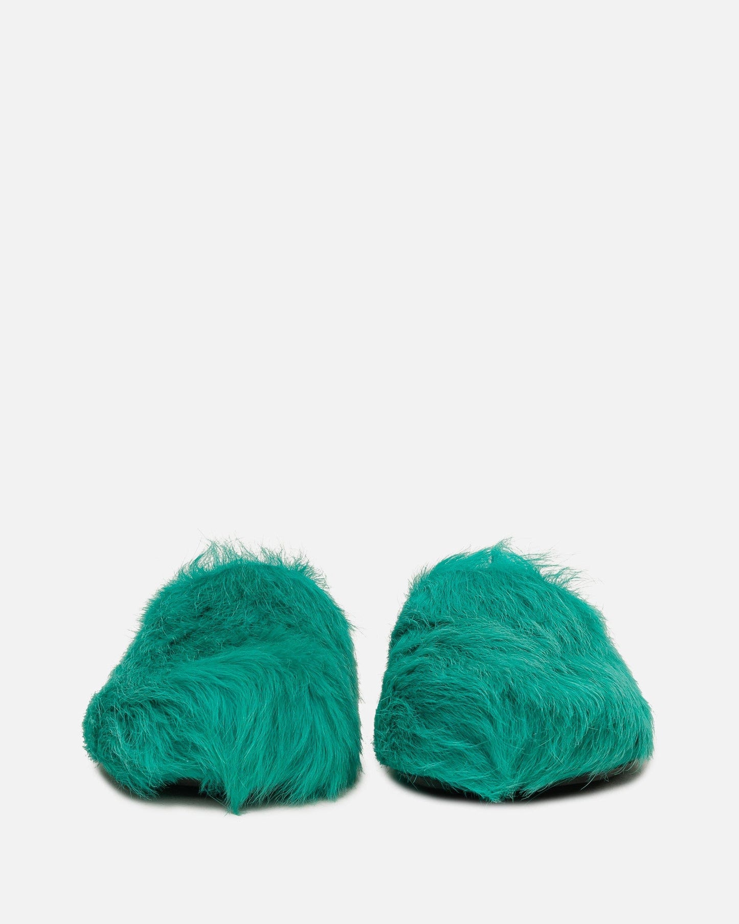 Marni Men's Shoes Calf-Hair Sabot in Turquoise