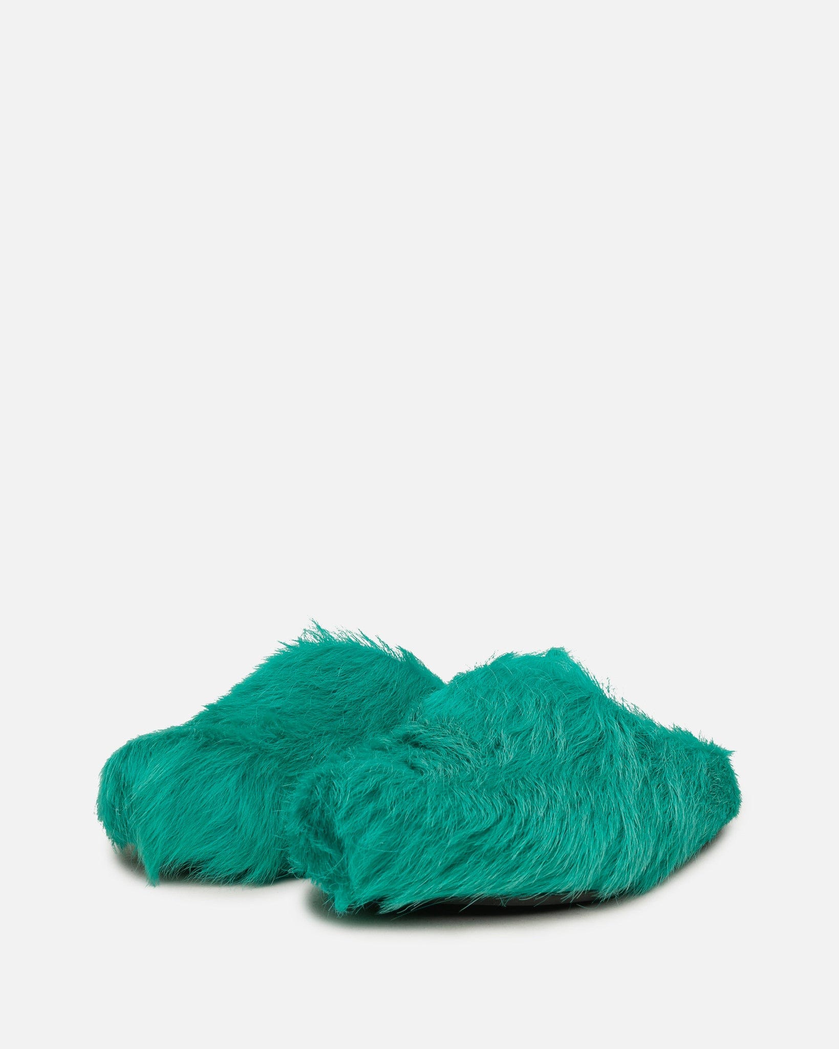 Marni Men's Shoes Calf-Hair Sabot in Turquoise