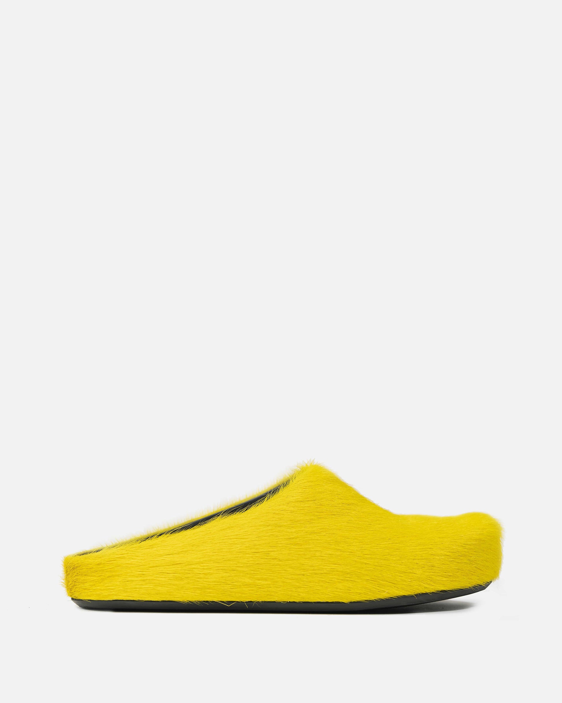 Marni Women's Shoes Calf-Hair Sabot in Yellow