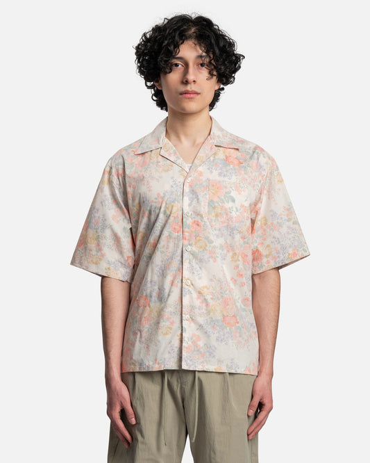 John Elliott Men's Shirts Camp Shirt in Ivory Tuscan Floral