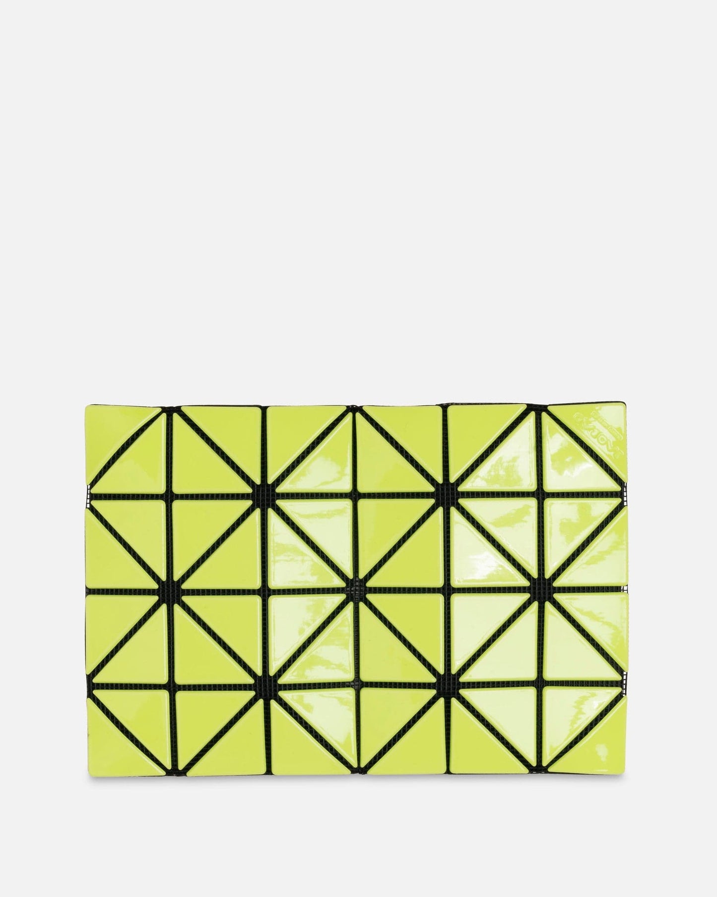 Bao Bao Issey Miyake Leather Goods Card Case With Color in Yellow/Coral Pink