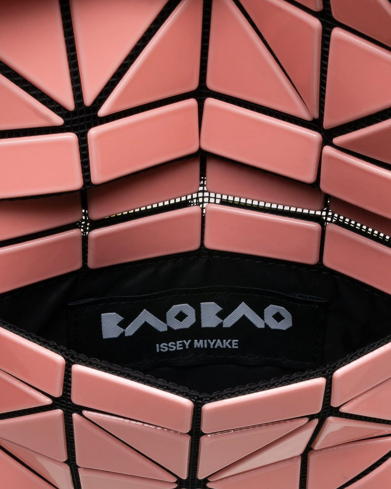 Bao Bao Issey Miyake Leather Goods Card Case With Color in Yellow/Coral Pink