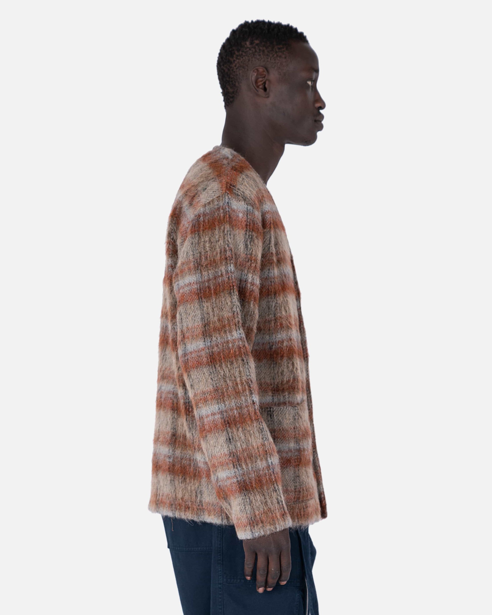 Our Legacy Men's Sweater Cardigan in Ament Check Mohair