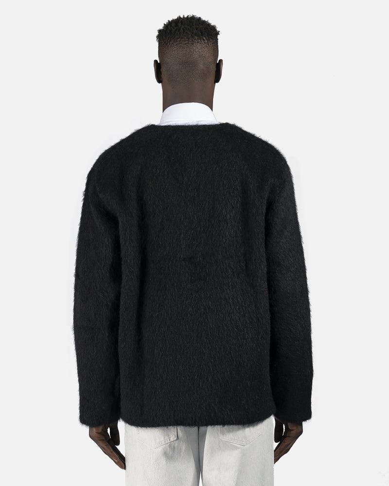 Our Legacy mens sweater Cardigan in Black