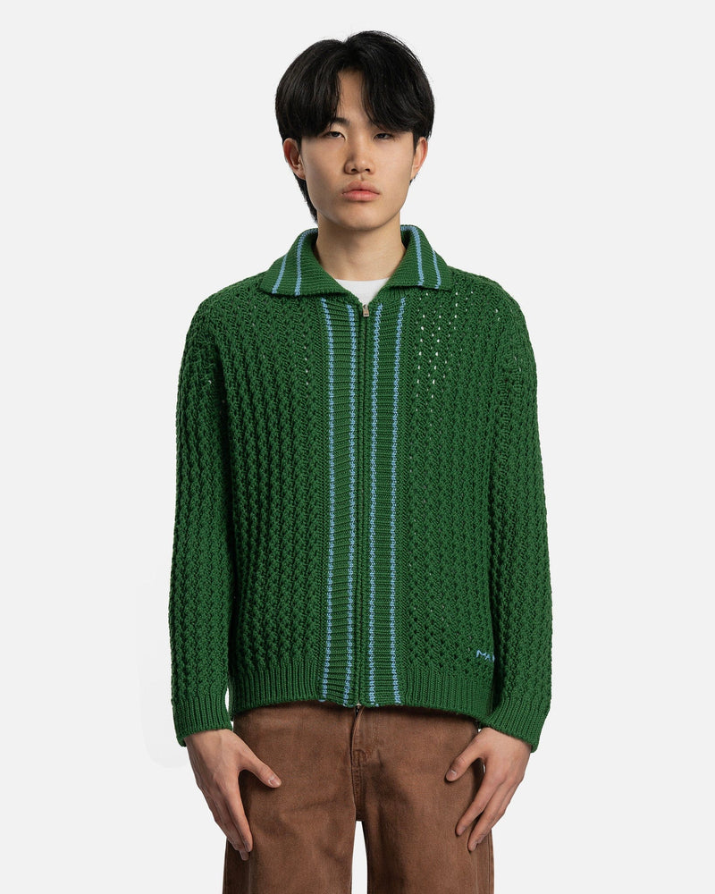Marni Men's Sweater Cardigan in Garden Green