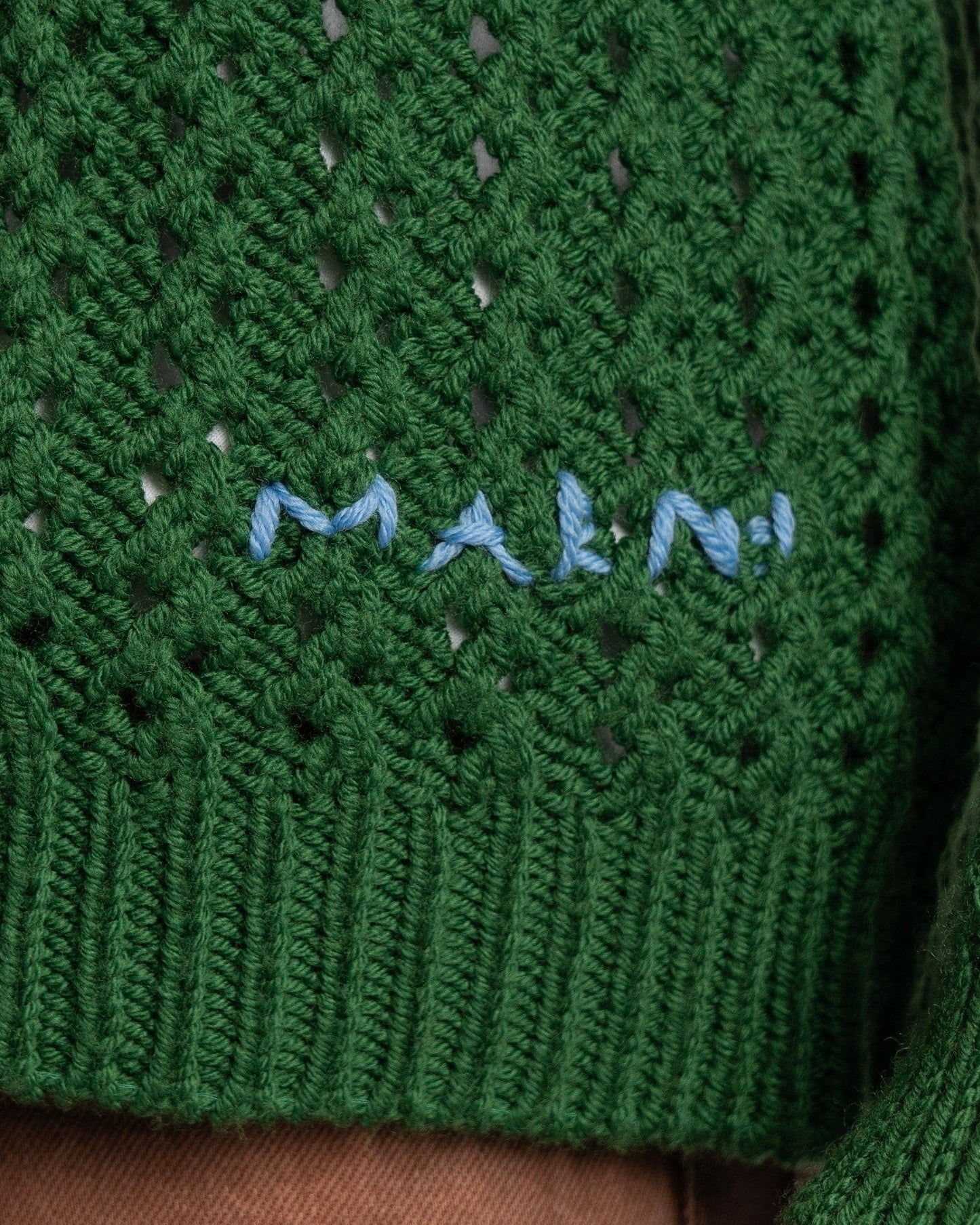 Marni Men's Sweater Cardigan in Garden Green