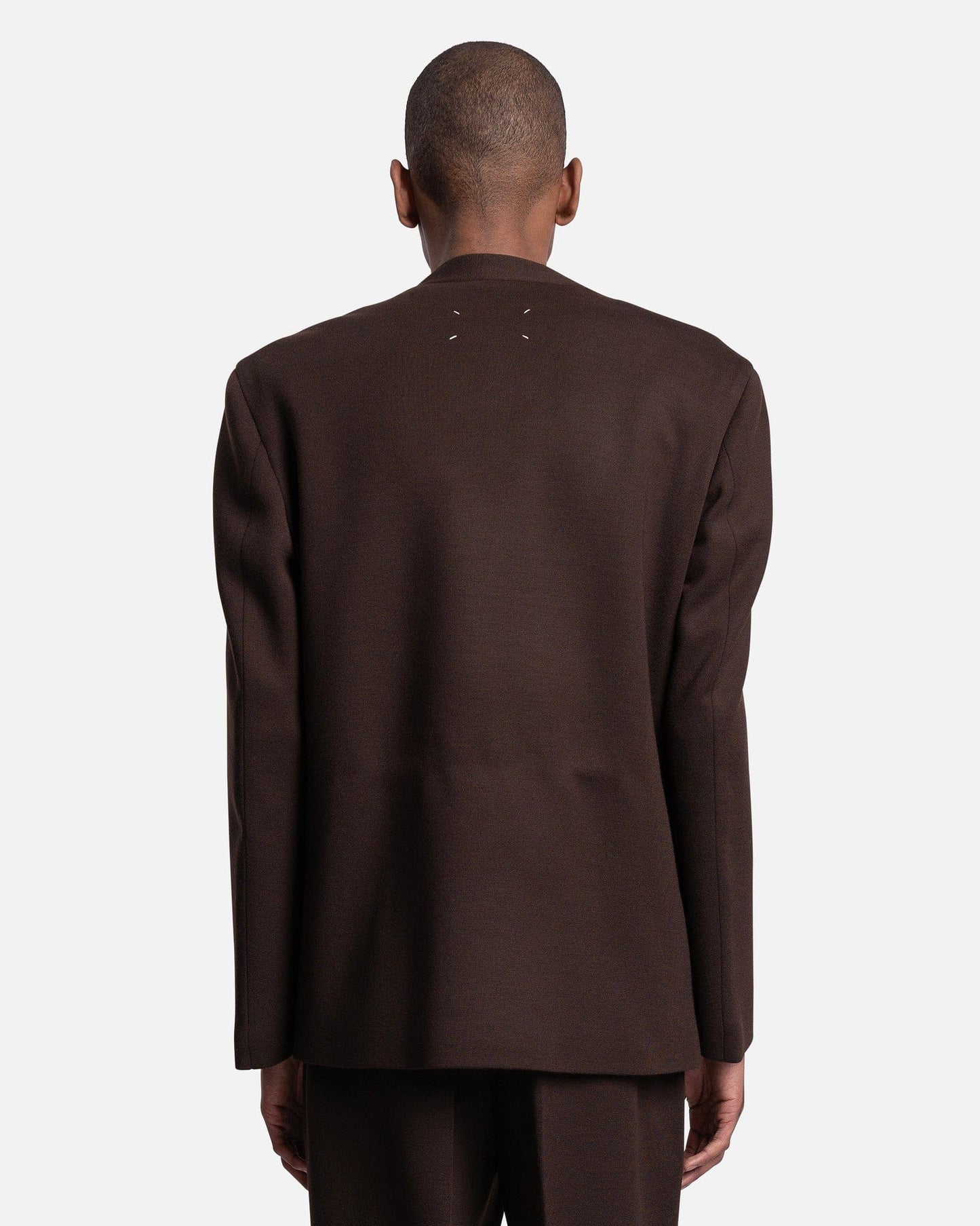 Maison Margiela Men's Jackets Cardigan Jacket in Nutmeg