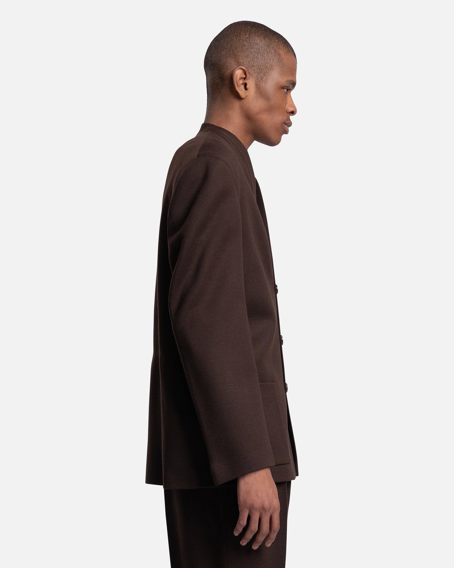 Maison Margiela Men's Jackets Cardigan Jacket in Nutmeg