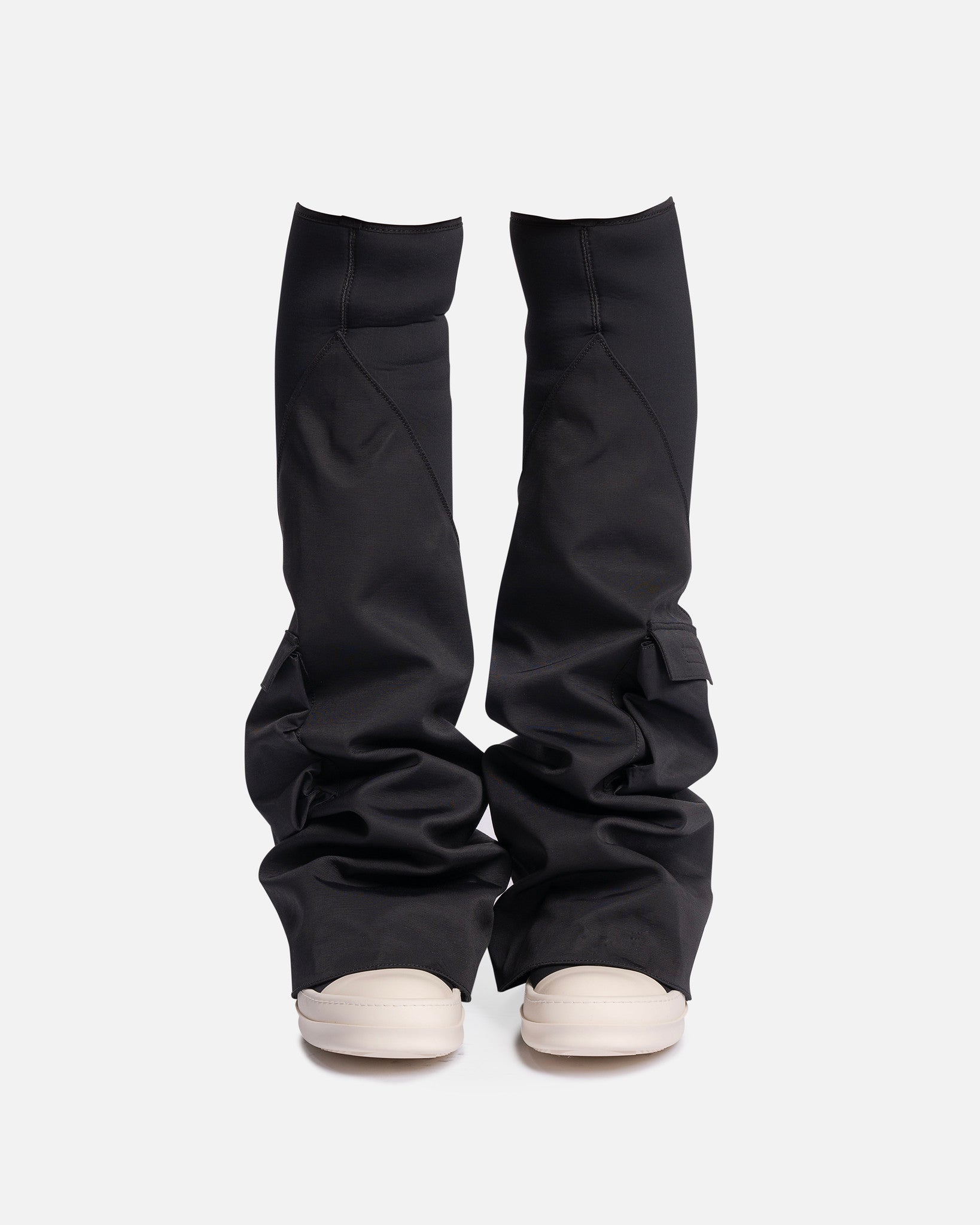 Rick Owens DRKSHDW Women's Shoes Cargo Fetish Sneakers in Black/Milk