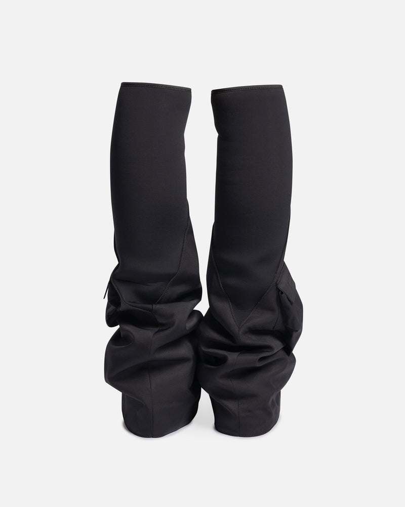 Rick Owens DRKSHDW Women's Shoes Cargo Fetish Sneakers in Black/Milk