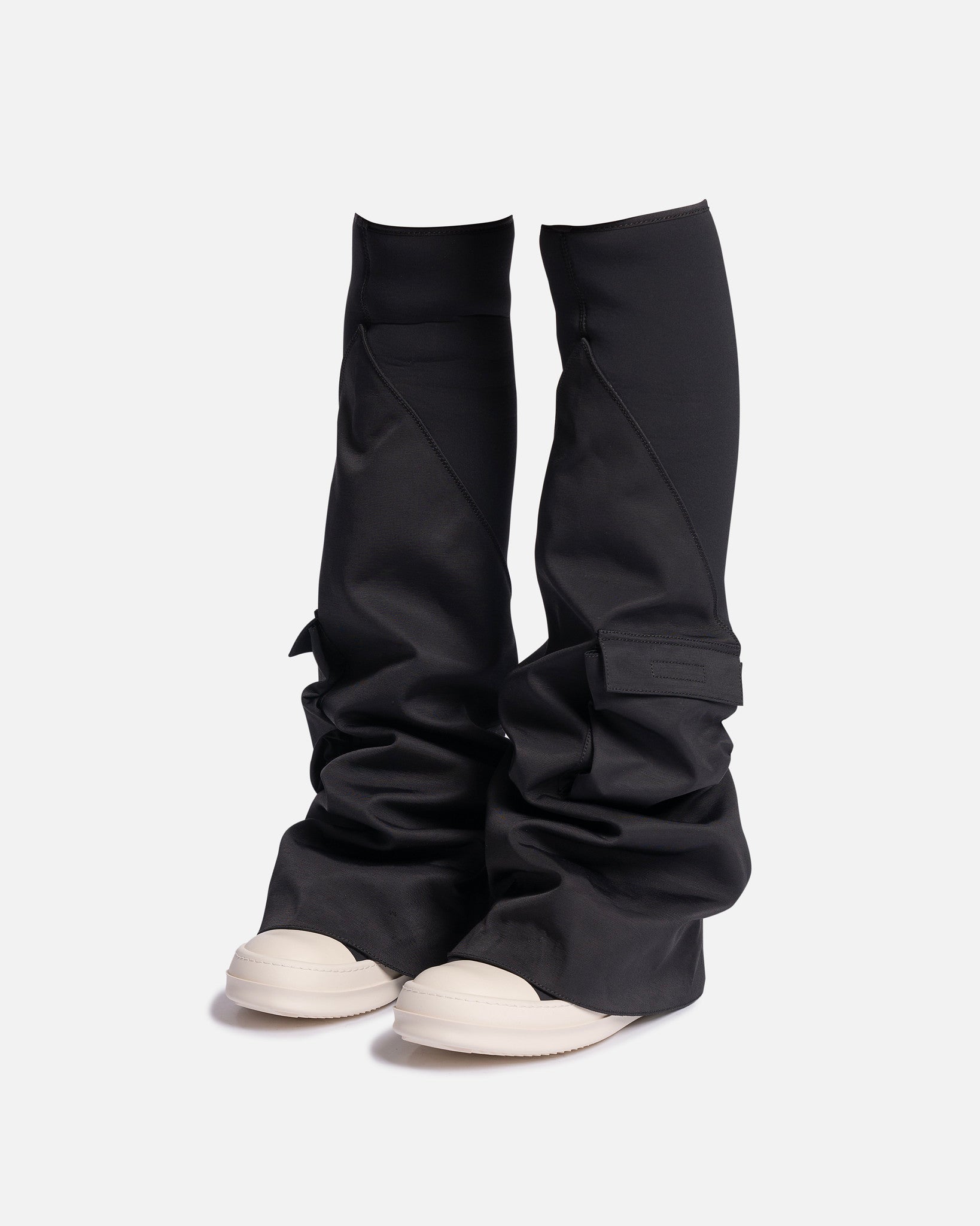 Rick Owens DRKSHDW Women's Shoes Cargo Fetish Sneakers in Black/Milk