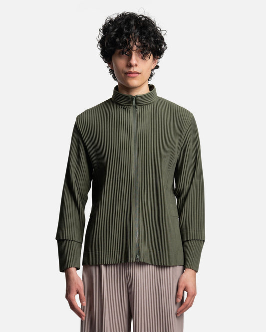 Homme Plissé Issey Miyake Men's Jackets Cargo Jacket in Light Cedar Green