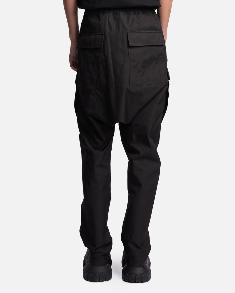 Rick Owens Men's Pants Cargo Long in Black