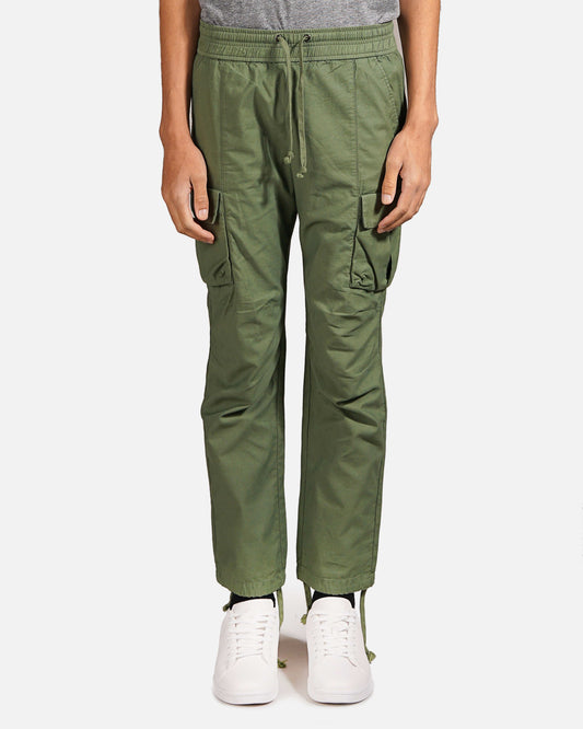 John Elliott Men's Pants Cargo Pant in Olive