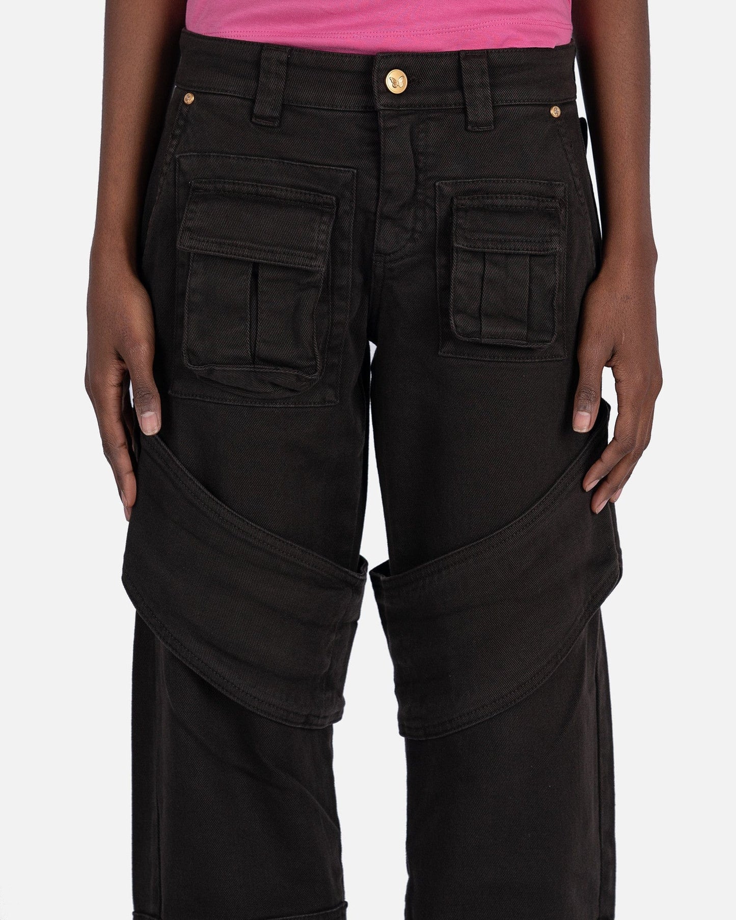 Blumarine Women Pants Cargo Pants in Black