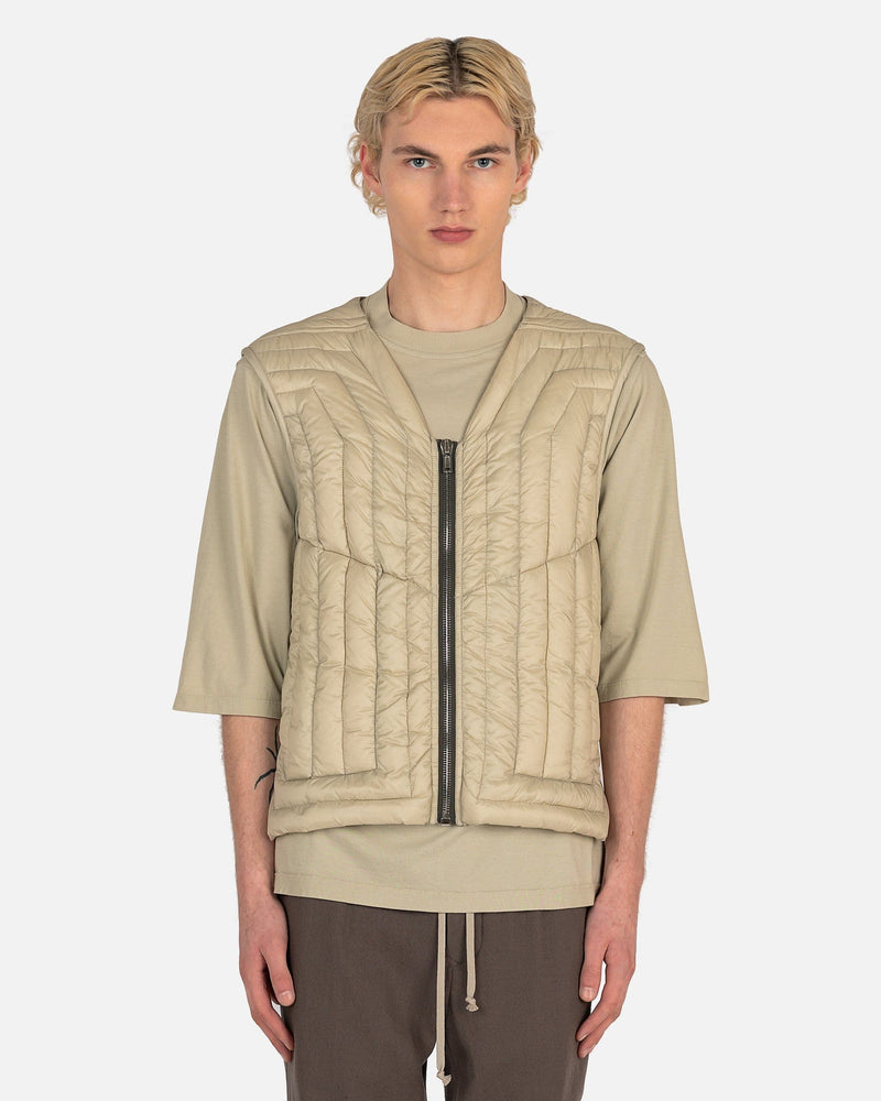 Rick Owens Men's Jackets Cargo Vest in Pearl