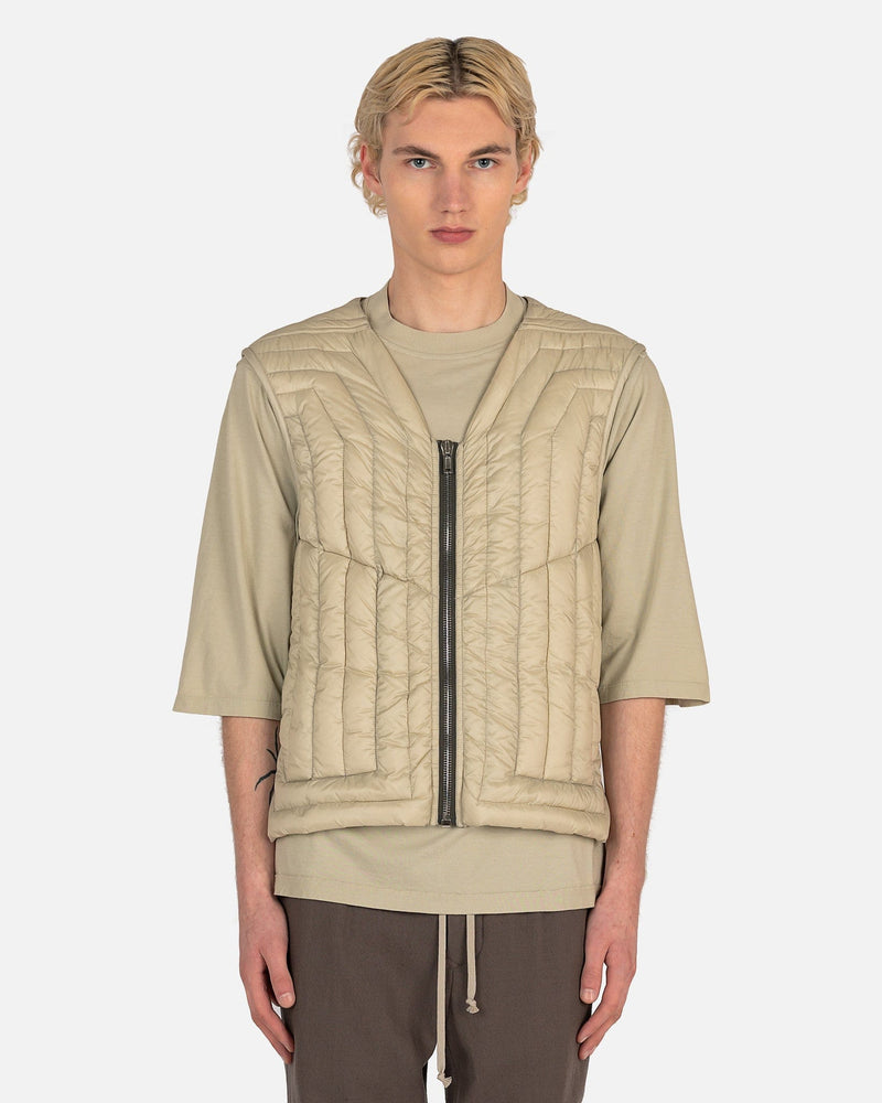 Rick Owens Men's Jackets Cargo Vest in Pearl