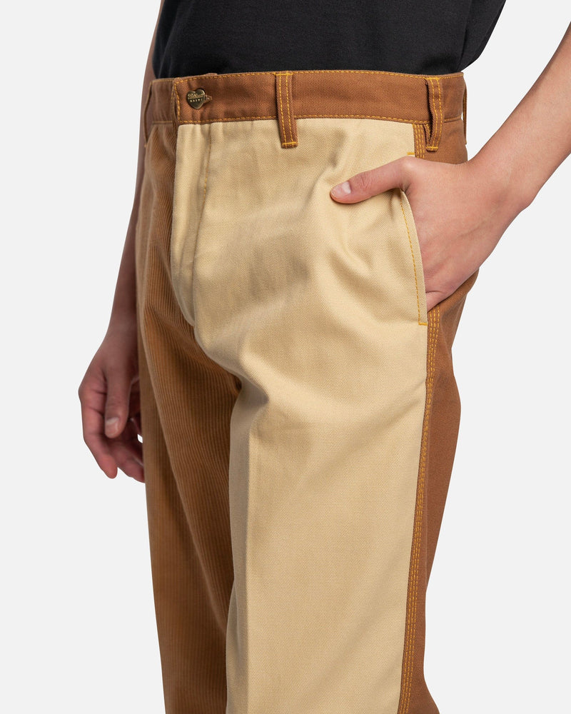 Marni Men's Pants Carhartt Cotton Canvas Trousers in Tobacco