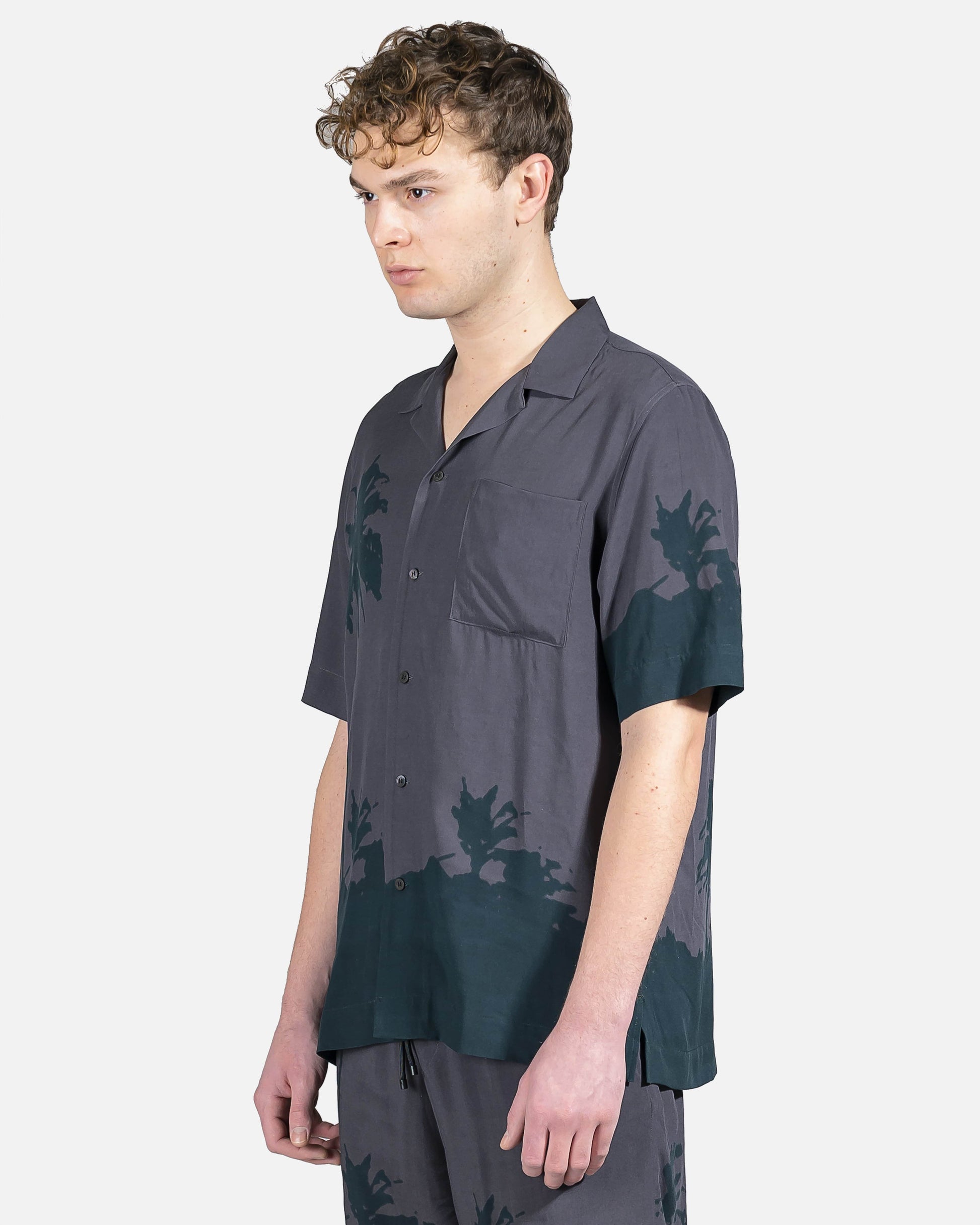 Dries Van Noten Men's Shirts Carltone Button Up in Grey