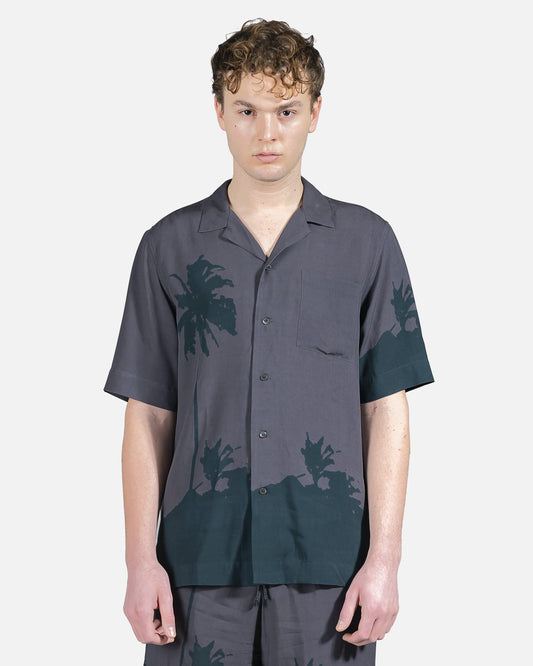 Dries Van Noten Men's Shirts Carltone Button Up in Grey