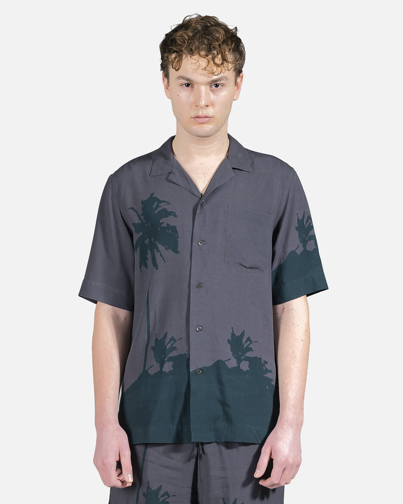 Dries Van Noten Men's Shirts Carltone Button Up in Grey