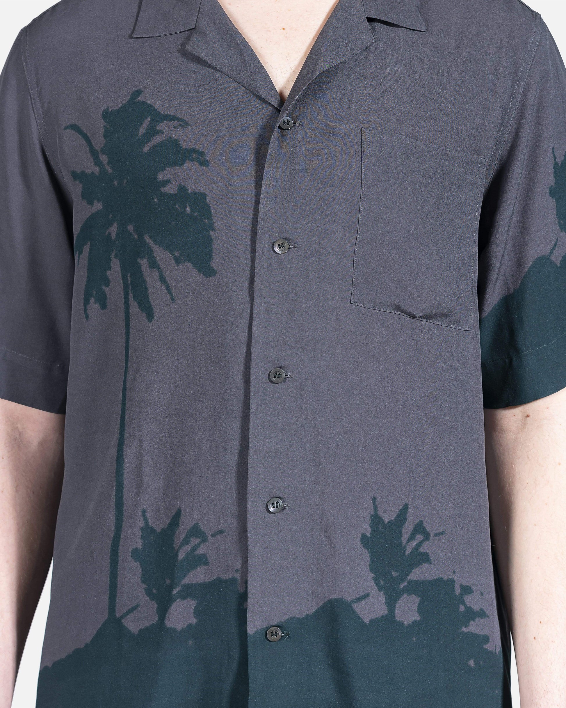Dries Van Noten Men's Shirts Carltone Button Up in Grey