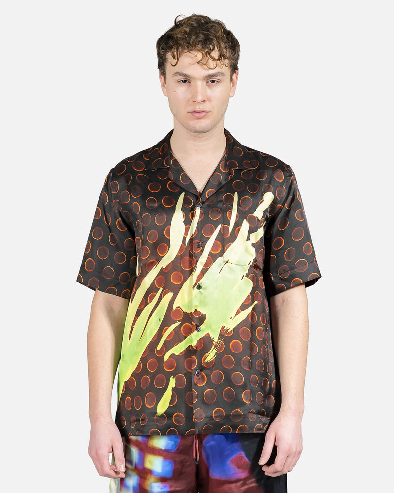 Dries Van Noten Men's Shirts Carltone Button Up in Lime