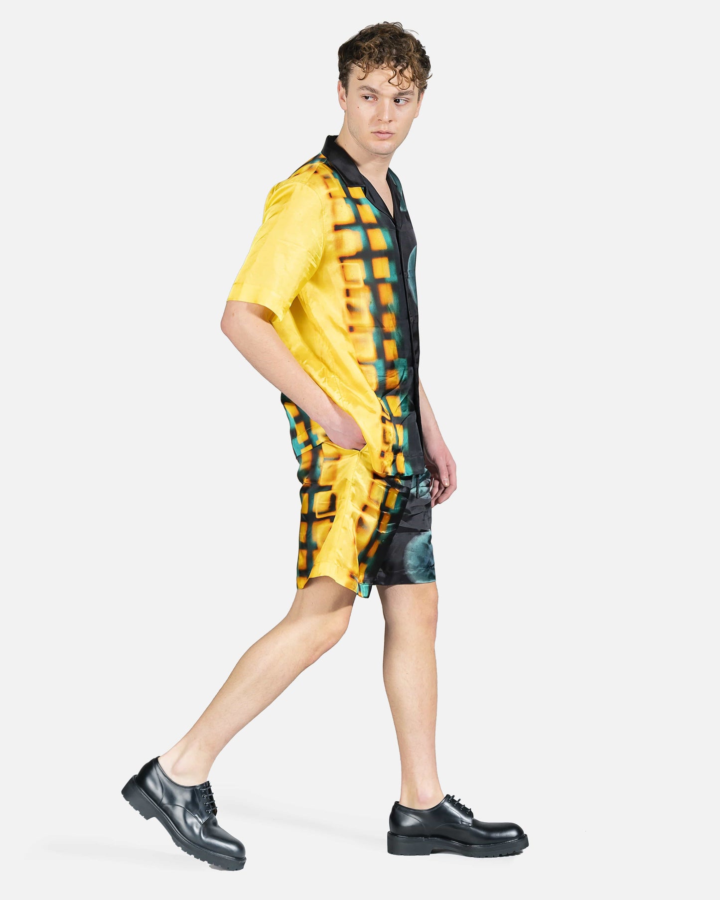 Dries Van Noten Men's Shirts Carltone Button Up in Yellow