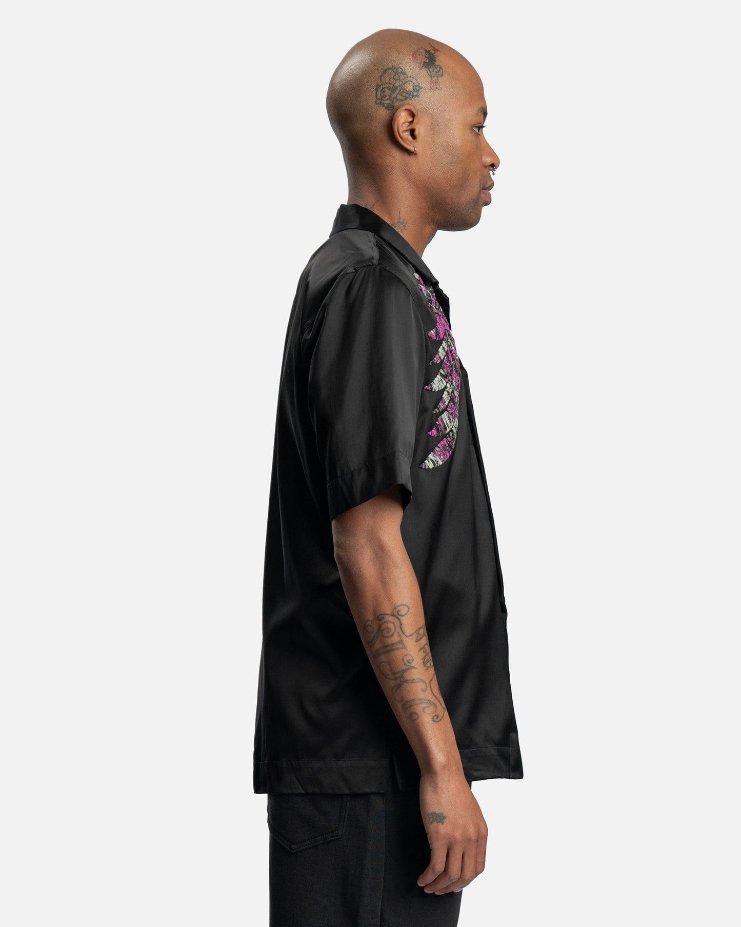 Dries Van Noten Men's Shirts Carltone EMB Shirt in Black