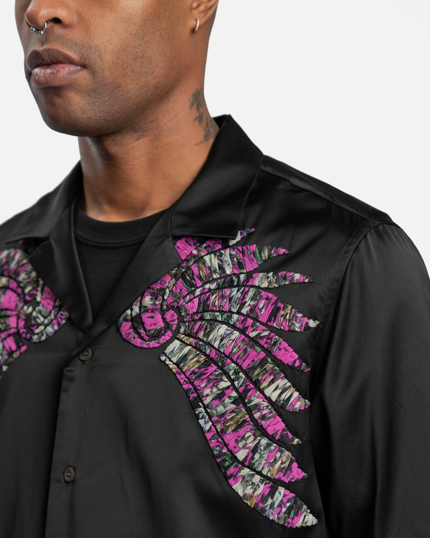 Dries Van Noten Men's Shirts Carltone EMB Shirt in Black