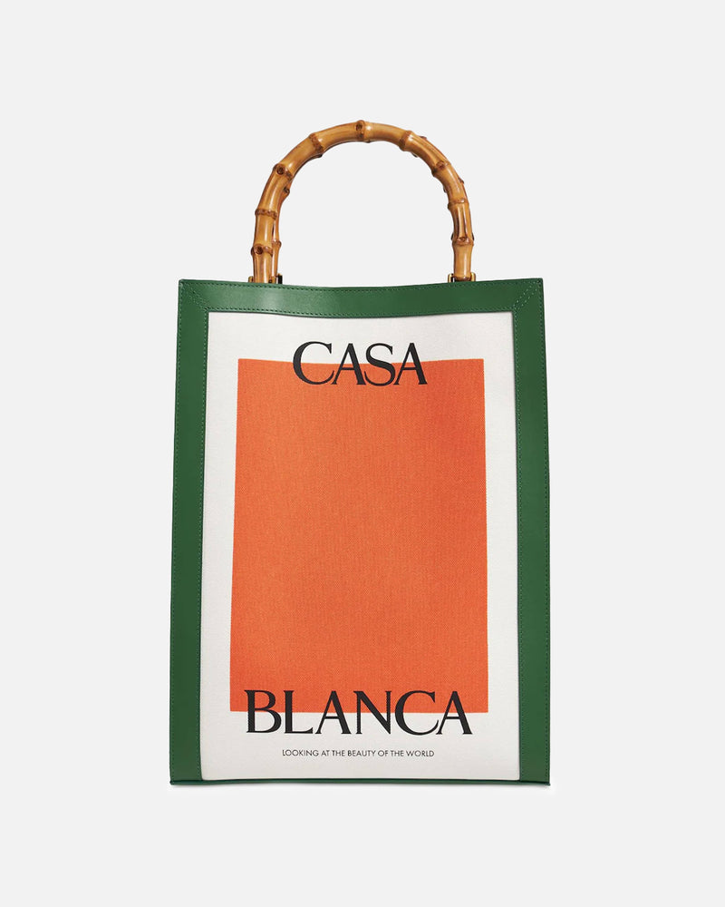 Casablanca Women Bags Casa Tote Bag in Green/Orange