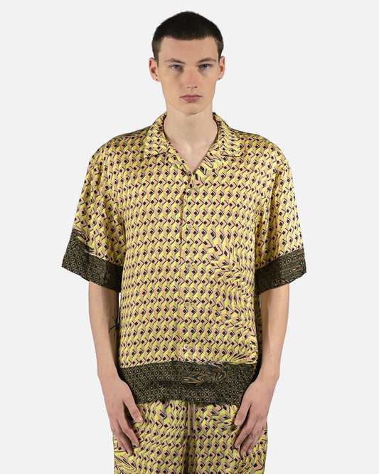 Dries Van Noten Men's Shirts Cassi Button-Up Shirt in Yellow