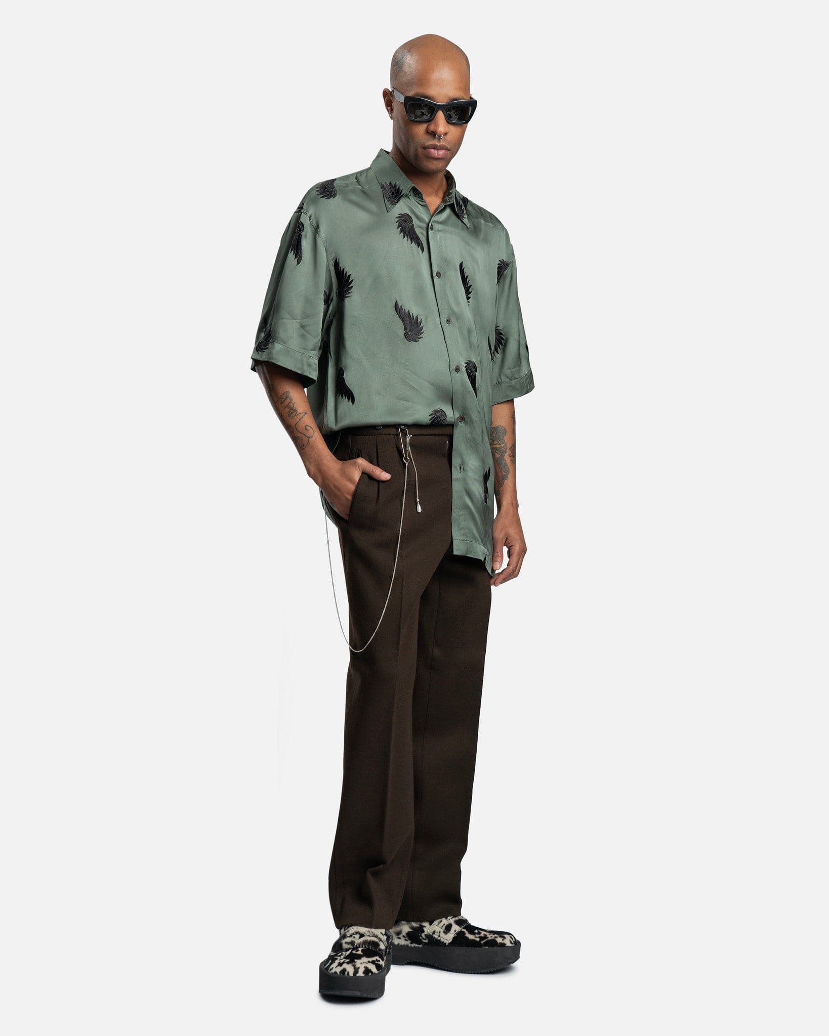 Cassidye EMB Shirt in Khaki – SVRN