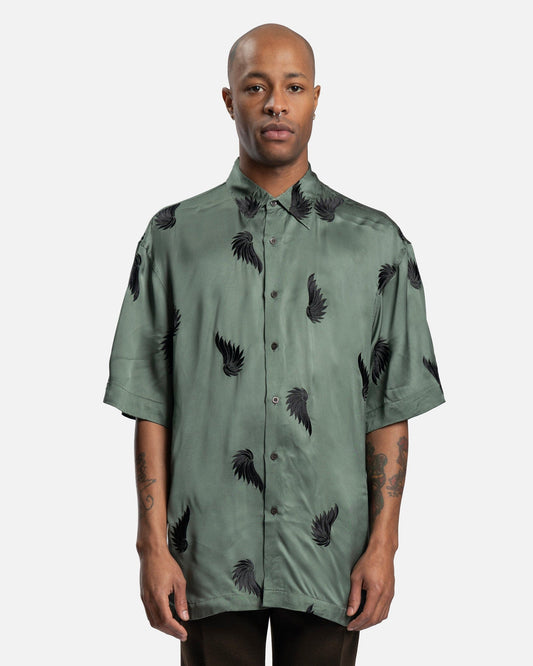 Dries Van Noten Men's Shirts Cassidye EMB Shirt in Khaki
