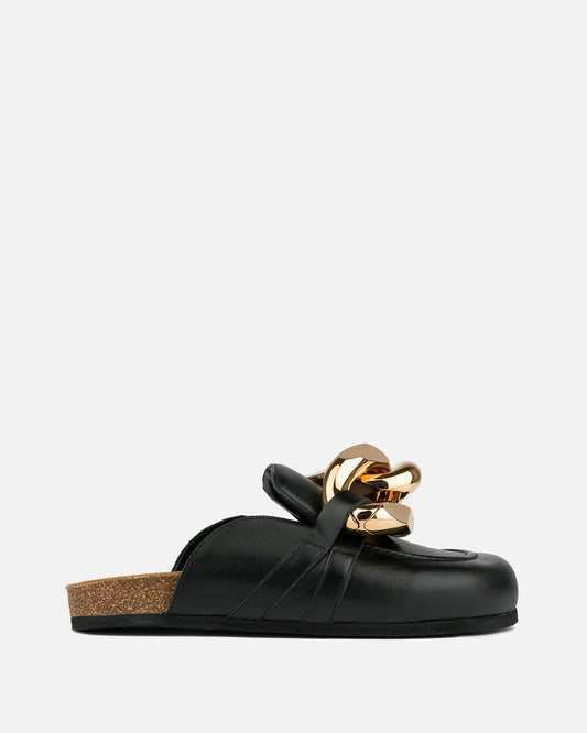 JW Anderson Men's Shoes Chain Loafer in Black