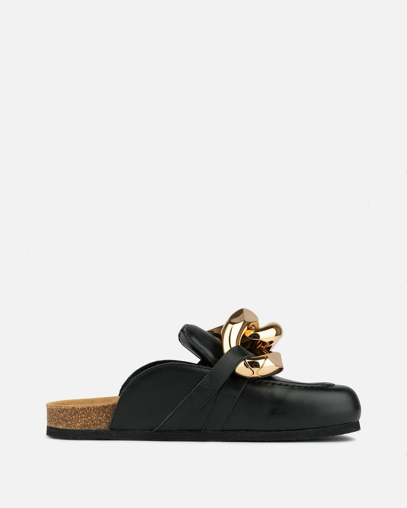 JW Anderson Men's Shoes Chain Loafer in Black
