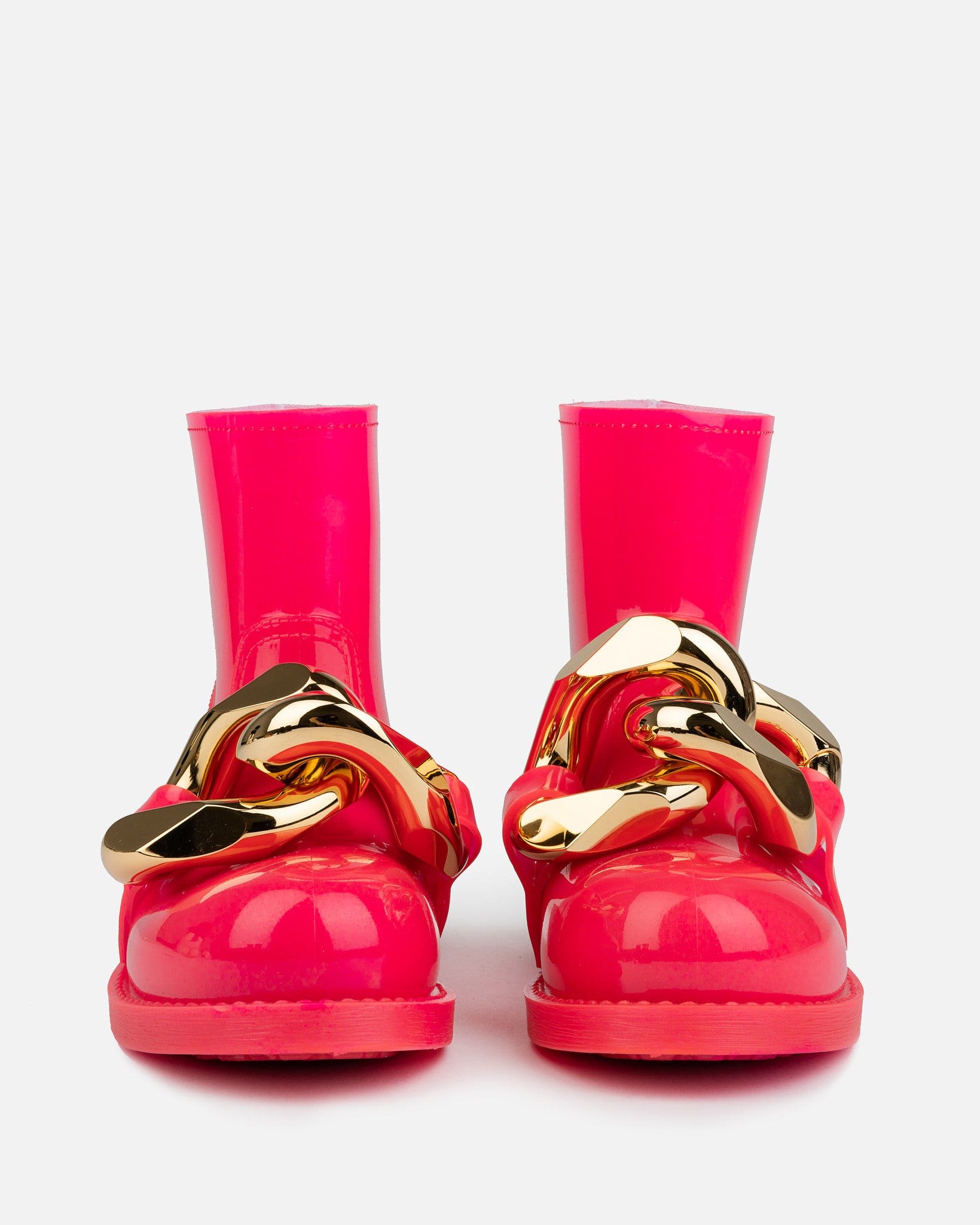 Chain Rubber Boot in Fluorescent Pink – SVRN