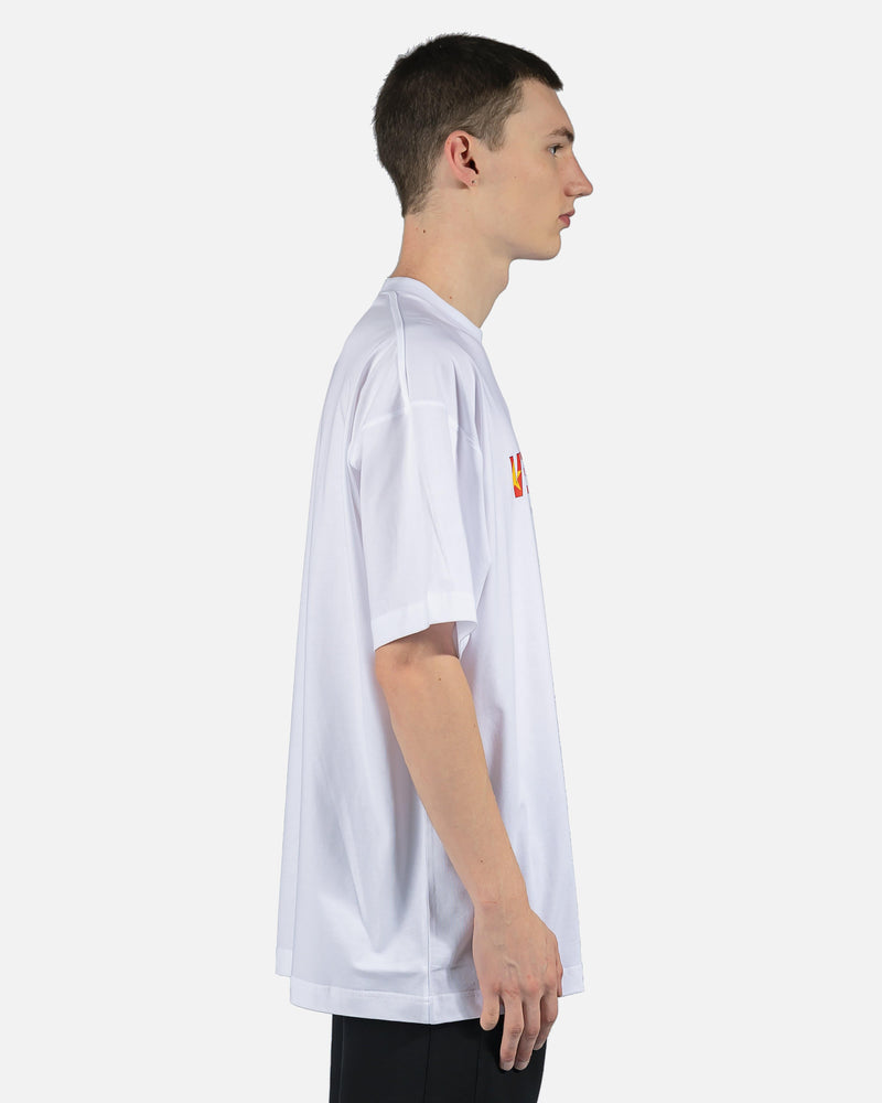 VETEMENTS Men's T-Shirts China Flag Logo Tee in White