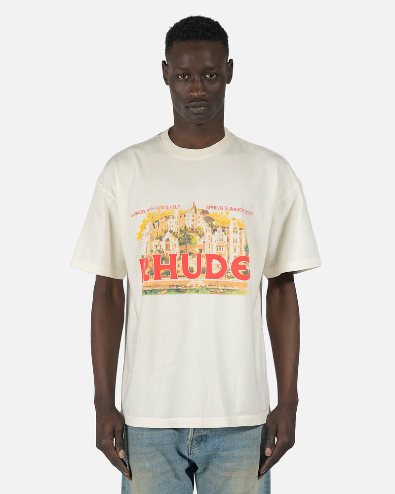 Rhude Men's T-Shirts City T-Shirt in Vintage White