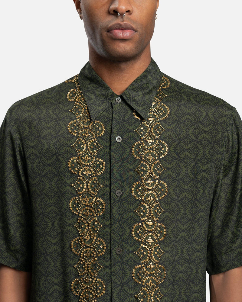 Dries Van Noten Men's Shirts Clasen EMB Shirt in Bottle