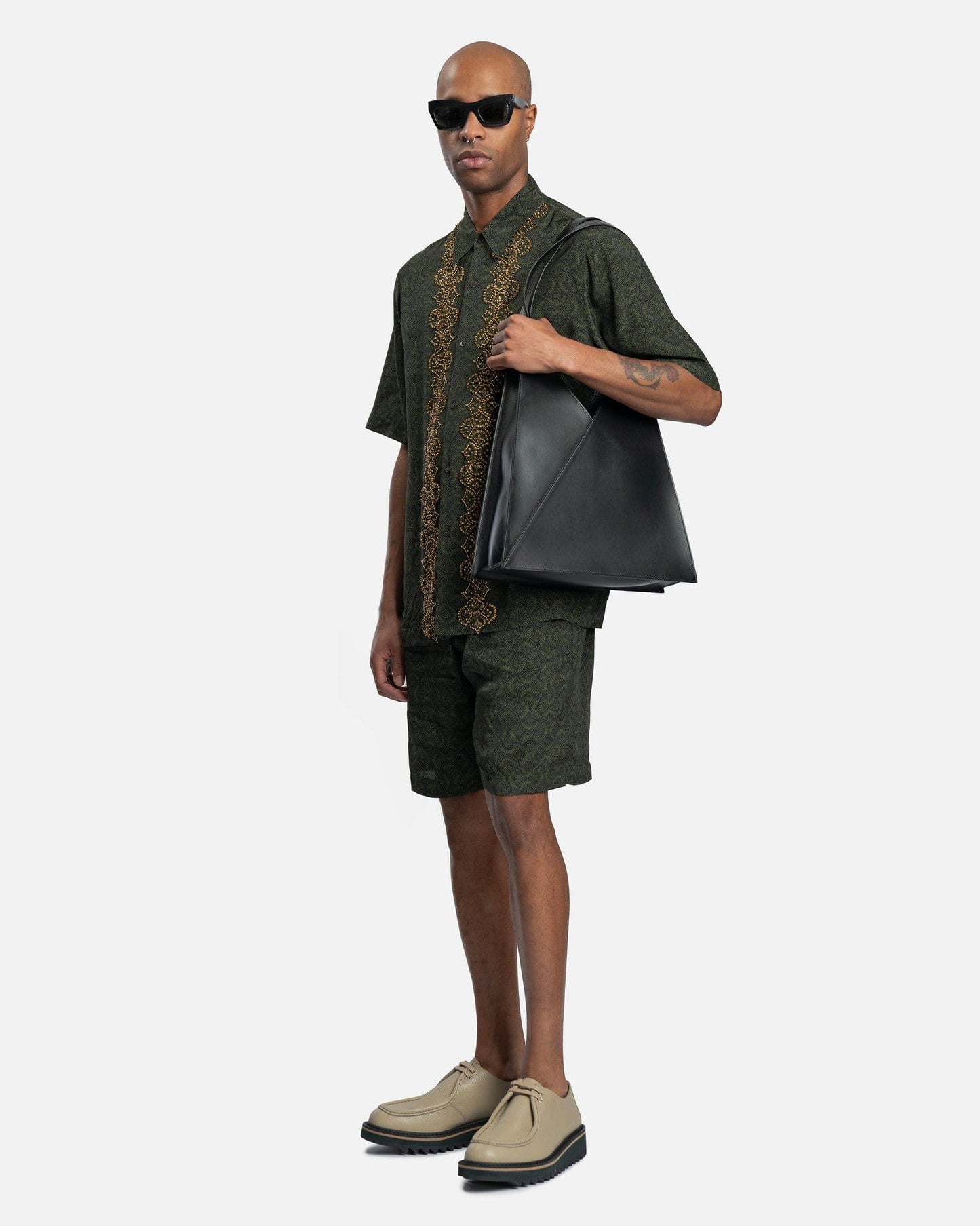 Dries Van Noten Men's Shirts Clasen EMB Shirt in Bottle