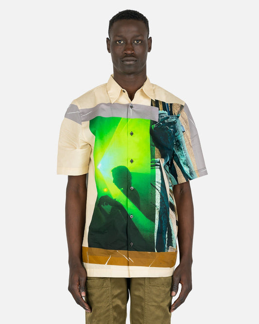 Dries Van Noten Men's Shirts Clasen Long Shirt in Beige