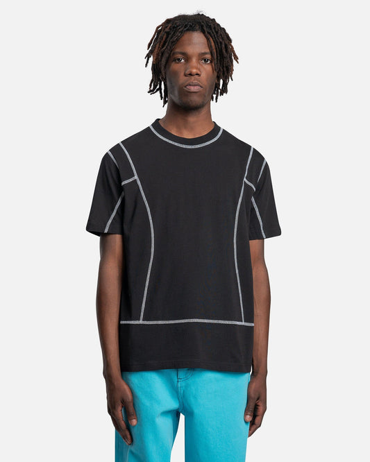 Botter Men's T-Shirts Classic Botter Dive Stitching T-Shirt in Black