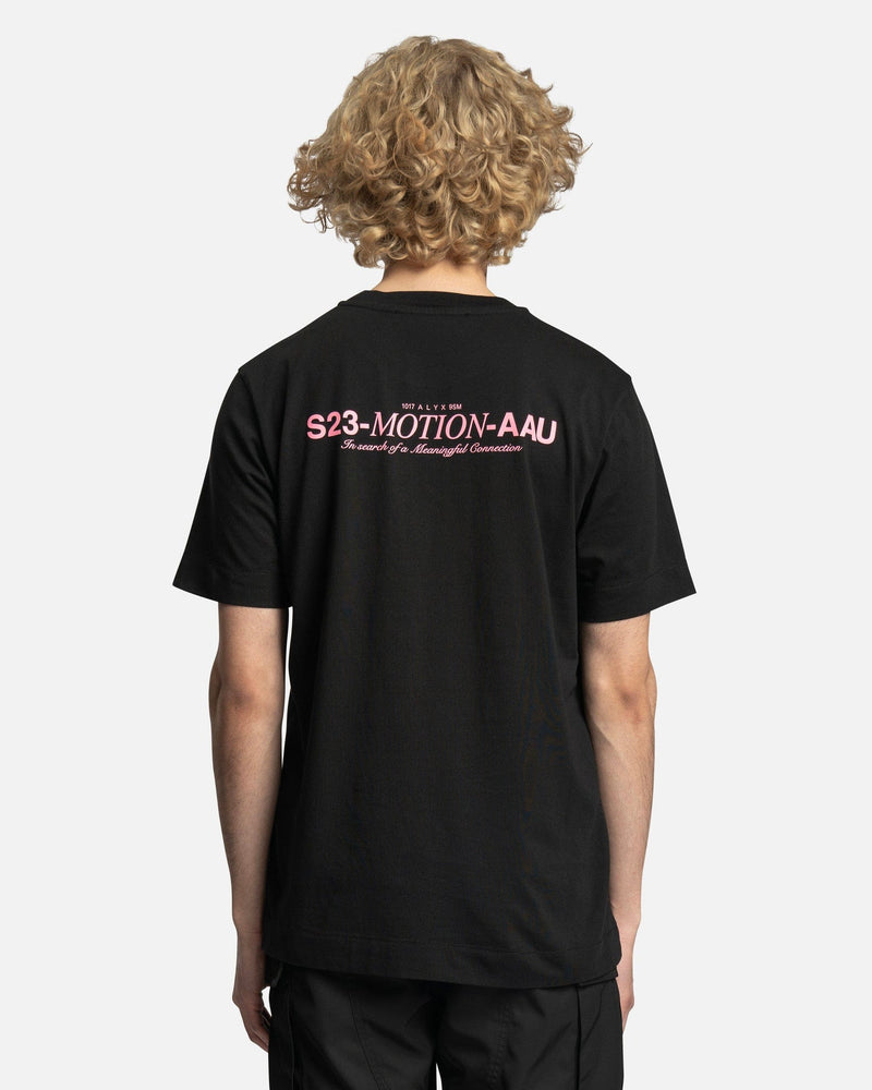 1017 ALYX 9SM Men's T-Shirts Collection Logo S/S T-Shirt in Black/Pink