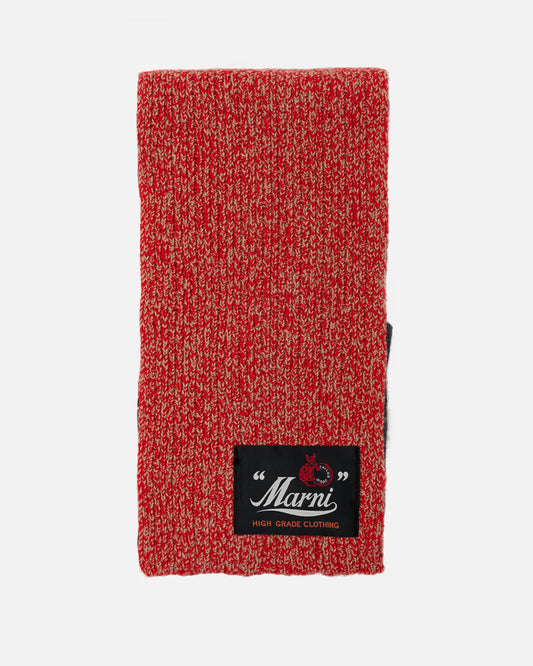 Marni Scarves College Style Knit Scarf in Black