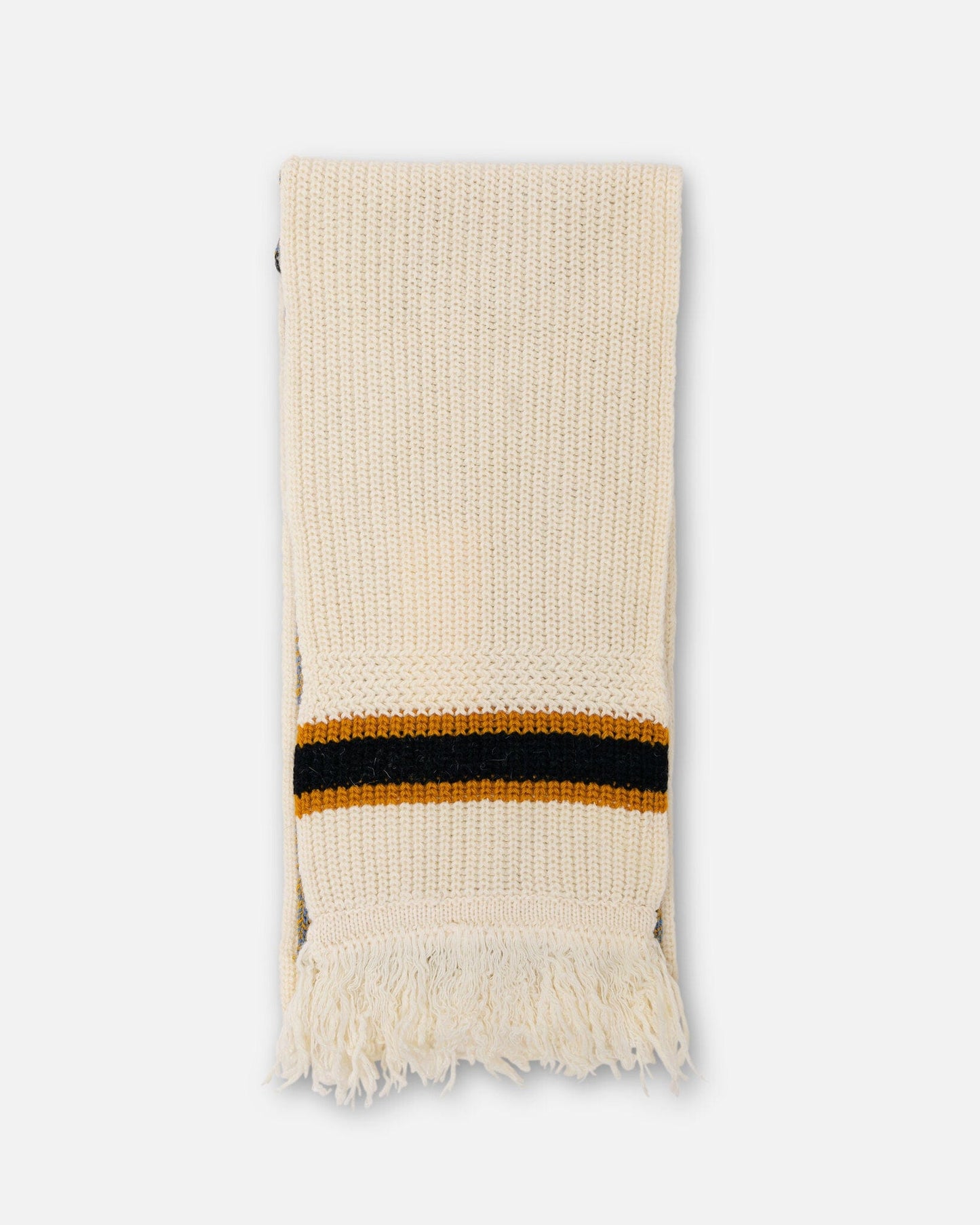 Marni Scarves College Style Knit Scarf in Snow
