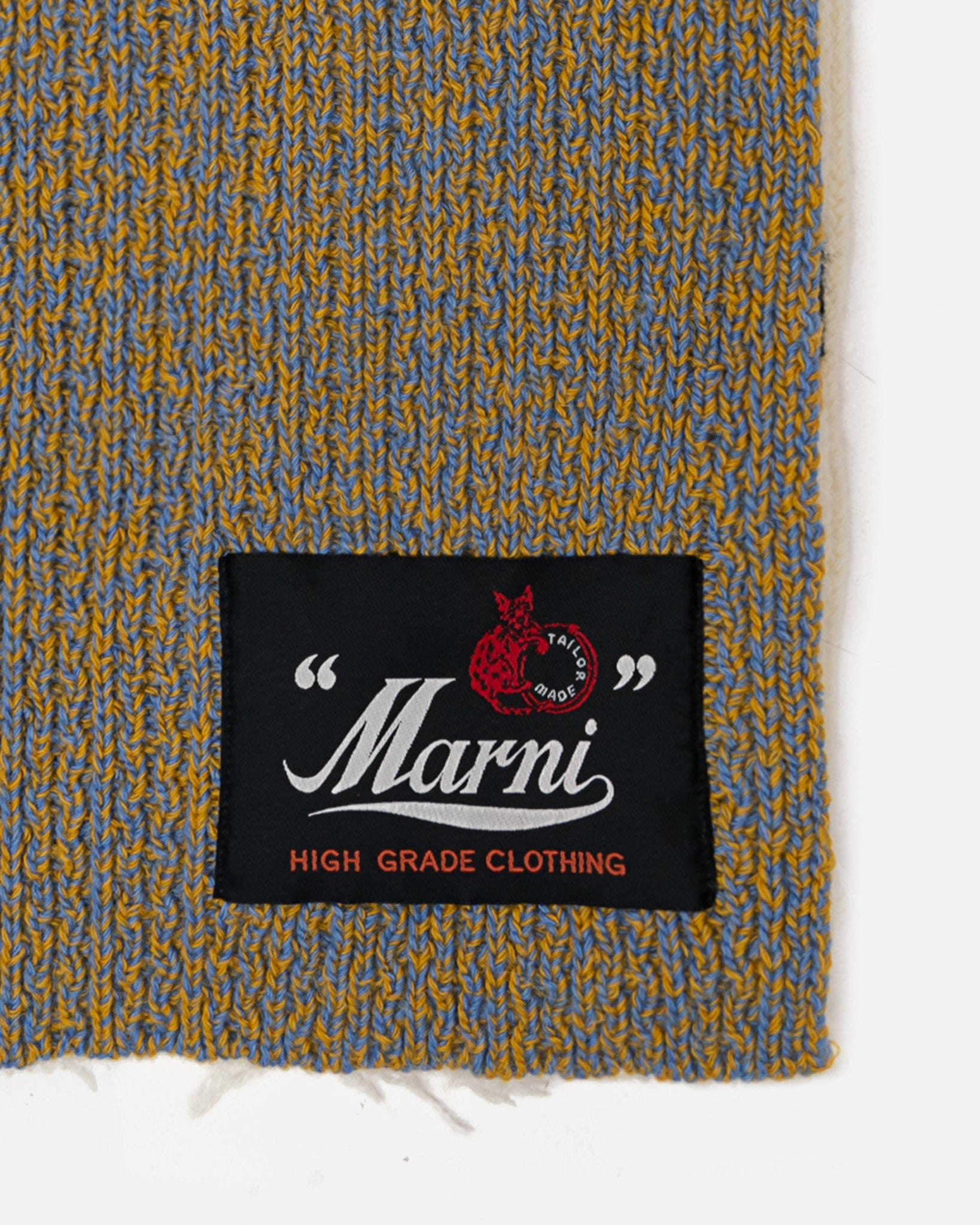 Marni Scarves College Style Knit Scarf in Snow